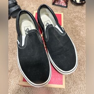 Black canvas vans